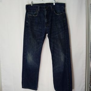 Levis 505 Jeans 37" x 29" Straight Dark Blue